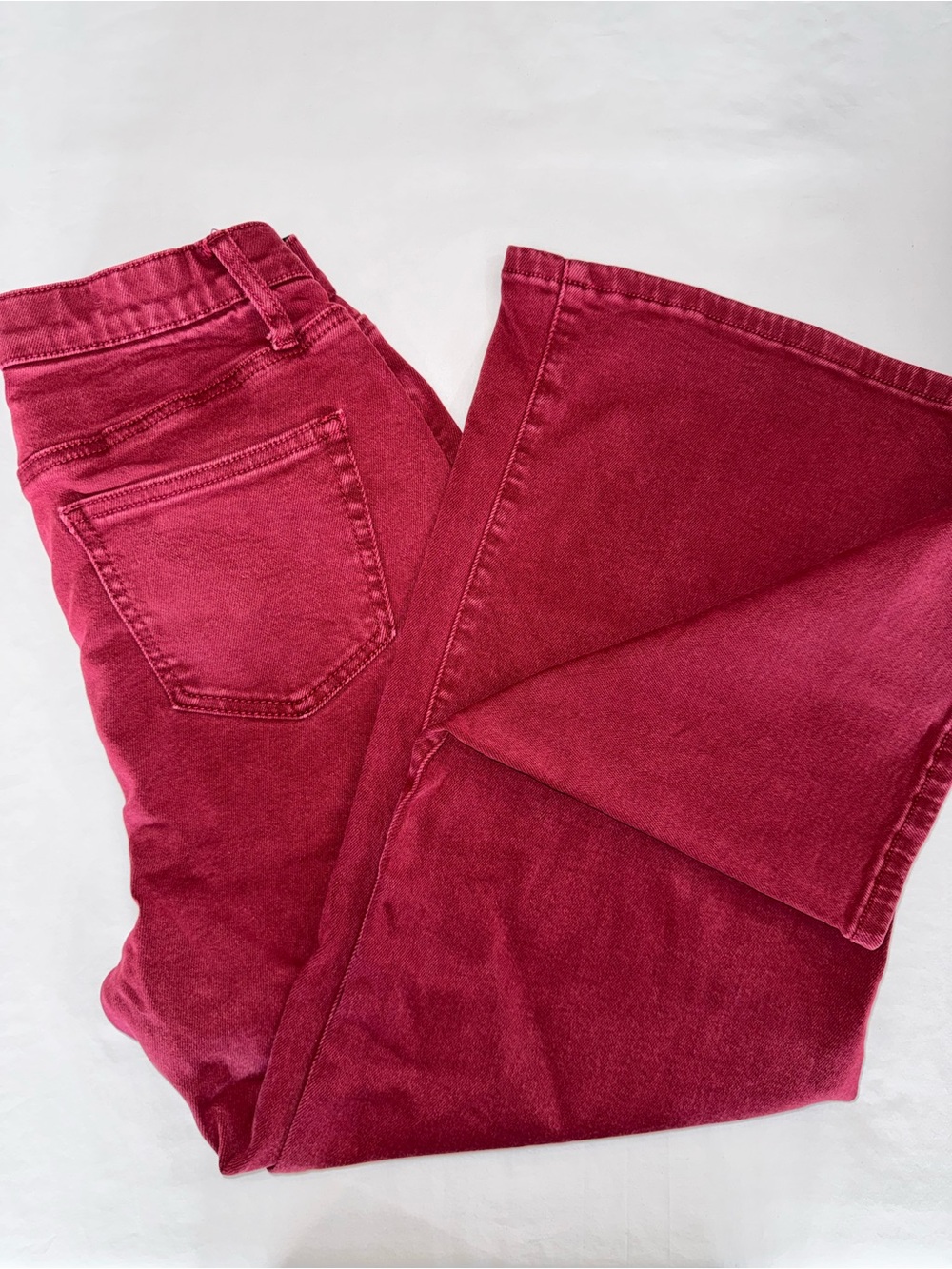 Special A Women's High-Rise Bellbottom Red Jeans 9/29